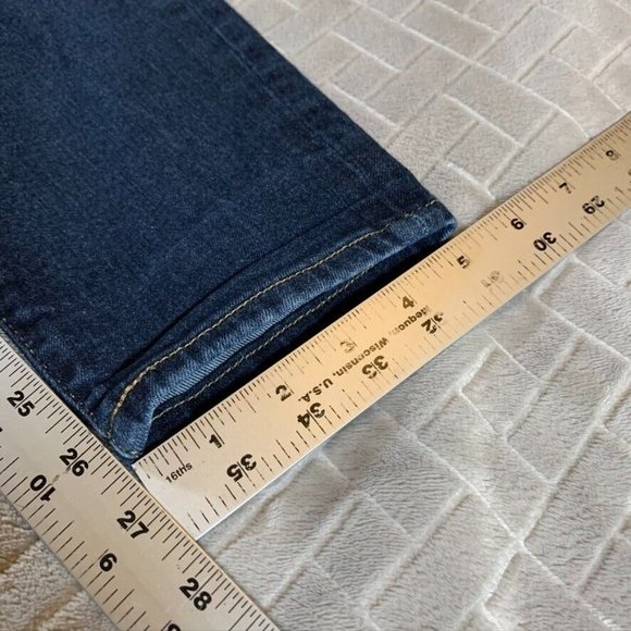 Banana Republic Womens 32 Denim Jeans Blue Skinny Ankle Dark Wash High Rise - Picture 7 of 11